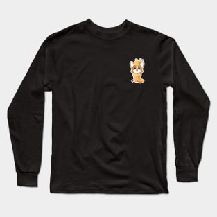 Corgi Orange Ice Cream Long Sleeve T-Shirt